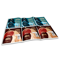 Étiquettes adhésives personnalisées enveloppantes avec estampage doré, emballage en PE argenté brillant pour bouteilles de shampoing et d'après-shampoing