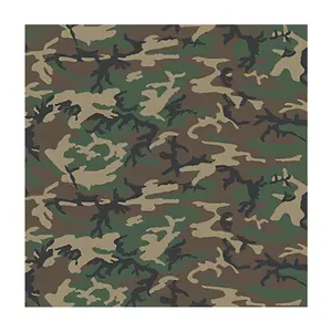 LEVITEX Manufacturer T/C 65/35 20*16 108*56 Customized Ripstop Woodland Camouflage Fabric