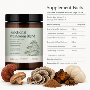 Suplemento Natural para Mascotas con Cola de Pavo, Reishi y Melena de León, Servicio OEM Integral, Polvo de Hongos Enteros para el Bienestar - Product Image 6