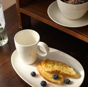 Bulk Premium Solid White Ceramic Drinkware <b>Set</b> Multi-size <b>Coffee</b> Cup <b>Mug</b> With Plate Luxury Hotel Restaurant Custom Logo - Product Image 6