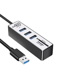 USB Hub 3.0 Multi Splitter Extender High Speed TF SD Card Reader All In One for PC Laptop Accessories
