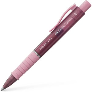 FABER CASTELL - ปากกาลูกลื่น POLY BALL VIEW สีชมพู - Product Image 1
