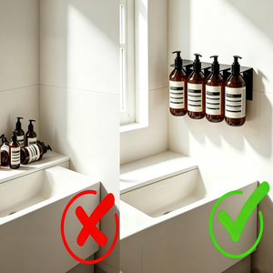 Self Adhesive Wall Mount Liquid <b>Soap</b> Dispenser <b>Holder</b> Stainless Steel Shampoo Dispenser <b>Holder</b> <b>Soap</b> Bottle <b>Holder</b> - Product Image 2