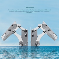 Nouveau support de siège pliable en acier inoxydable 316, charnière marine pour bateau, yacht, camping-car, remorque, siège-banc pliable, rénovation/amélioration