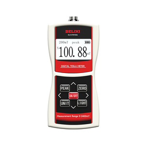 Gaussmètre électrique Delixi 0-2400mT avec écran LCD, détecteur de champ magnétique haute précision pour la mesure industrielle - Product Image 2