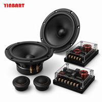 YINBART Metal 8-inci Woofer Tweeter Speaker Combo Kit dengan Pengontrol Nada yang Dapat Disesuaikan Sistem Audio Bass Treble OEM ODM