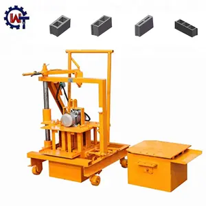 Bestseller Produkte Kleine profitable Block maschine aus China Qt40-3c Sand pump maschine Hohl block, der Maschine gelb macht