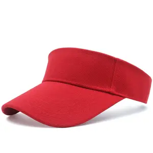 หมวกบังแดดสำหรับผู้หญิงผู้ชาย,หมวกกันแดดชายหาดปรับได้พิมพ์โลโก้ลายปักตามต้องการ