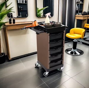 Rolling Hair Salon <b>Trolley</b> Cart with 5 Drawers, Mobile Beauty Salon Storage Organizer Cart for Barber Shop Spa - Product Image 5