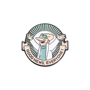 Insigne en métal <span class=keywords><strong>de</strong></span> la série Creative Experiment Success Cartoon Doctor Broche en métal Épingles en émail - Product Image 1