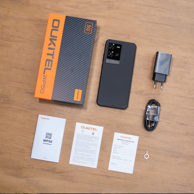 Original Oukitel WP50 5G Rugged Phone 4GB+256GB 6.6 Inch Android Mobile Phone 5G Smartphone
