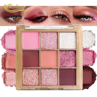 Palette de fards à paupières à marque privée, mats, scintillants, métalliques, pigmentés, véganes, sans cruauté, OEM, logo personnalisé, maquillage pour les yeux