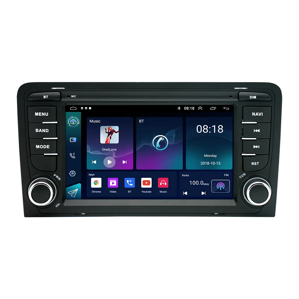 Venda quente 7 Polegada GPS Android 1 + 16GB Navegação do carro DVD player A3 para Audi rádio do carro