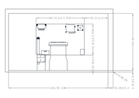 Écran LCD personnalisé de 7 pouces 1024x600 HMI intelligent UART 65K couleurs, panneau d'affichage TFT TN avec rétroéclairage LED, écran tactile capacitif OEM/ODM