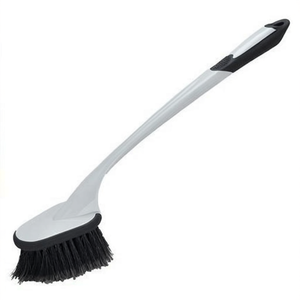 Cepillo para lavado de autos con mango largo y cerdas negras para limpieza de vehículos - Product Image 2
