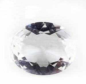 Piedras de cristal de <span class=keywords><strong>topacio</strong></span> blanco para joyería, Gema suelta ovalada, precio de fábrica, venta al por mayor - Product Image 1