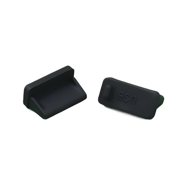 YDS USB Port Cover Silicone Black USB Anti Dust Protector Silicone Cover Plugs USB A Type Stopper