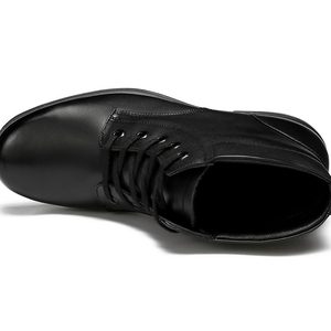 <b>High</b> Quality Wholesale Black Lightweight MidCalf Tactical Boots <b>Split</b> Leather Upper and Rubber Outsole Shoes Elegant <b>Dress</b> Shoes - Product Image 5