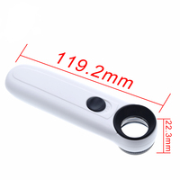Outil de poche Portable professionnel Loupe, outil de poche Portable 15X Loupe de poche Portable professionnel avec 2 LED