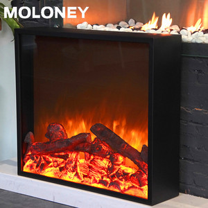 Chimenea de carbón simulada con <span class=keywords><strong>fuego</strong></span> digital, soporte de TV de inserción de chimenea de 36 "con base opcional, chimenea electrónica de 110-220V - Product Image 4