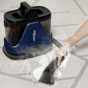 Machine de nettoyage de tapis à extraction vapeur d'eau chaude 2026, portable et manuelle, pour le nettoyage humide et sec des taches sur les canapés, avec fonction aspirateur et shampoing - Product Image 1