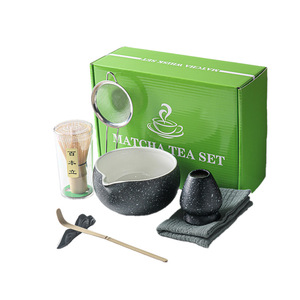 Juego de Té Matcha de Porcelana Cerámica, Caja Colorida Estilo Japonés, Caja de Regalo Ecológica, Duradera, de Grado Alimenticio, Diseño Japandi, para Uso en Cafeterías - Product Image 5