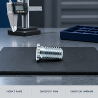 RFHS Flower Tooth Clinch Stud untuk Modul Baki Baterai Kendaraan Energi Baru, Pelat Pendingin, Enclosure Server 5G, Peralatan Medis
