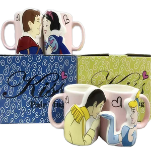 M film <span class=keywords><strong>belle</strong></span> <span class=keywords><strong>la</strong></span> bête dessin animé conception tasses en céramique figurine poupées Kawaii <span class=keywords><strong>Belle</strong></span> bête tasses à café cadeau pour enfants filles - Product Image 2