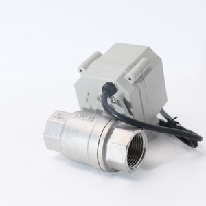 DN20 NSF61 contrôleur d'eau minuterie jardin en acier inoxydable moteur électrique vanne à bille tonheflow 24v - Product Image 4