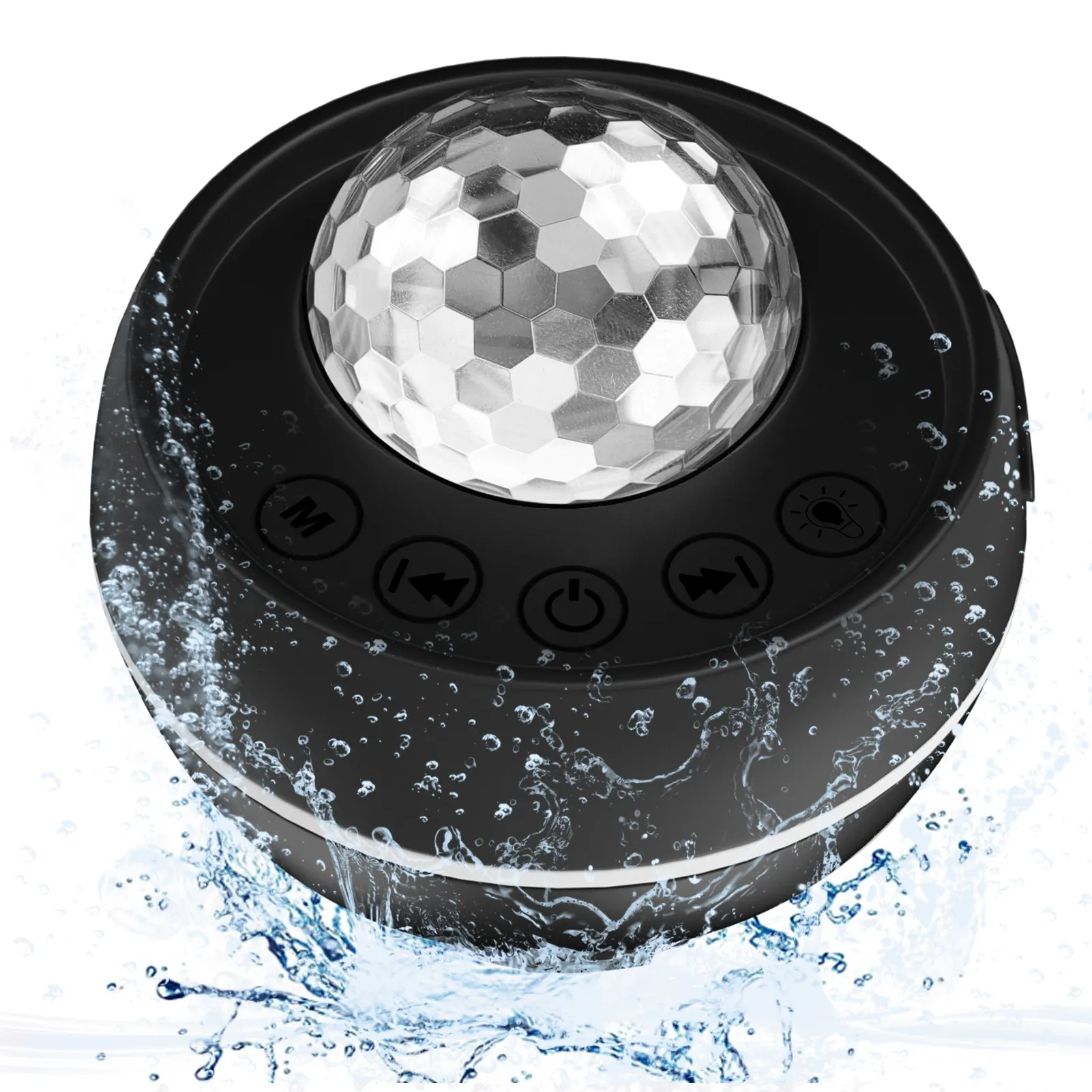 سماعة لاسلكية تعمل بالبلوتوث للماء ماجيك الصوت كشاف إضاءة للحفلات المدمج في البطارية مع كابل يو اس بي