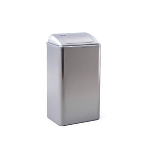 Cestino per Rifiuti in Acciaio Inox 65 L con Coperchio a Battente per Cucina e Bagno - Product Image 2
