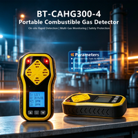 Detektor Gas Multi Portabel BT-CAHG300-4 Penganalisis Gas Beracun Industri Detektor Kebocoran Gas Mudah Terbakar dengan Sensor PID IR
