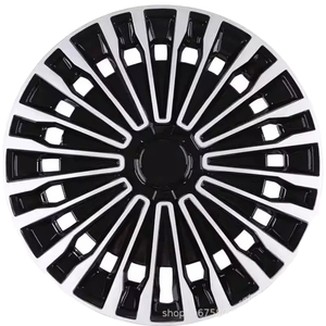 4 en 1 : Cache-moyeu de roue universel en PP poli de 12/13/<span class=keywords><strong>14</strong></span>/15/16 pouces avec motif floral et installation par encliquetage - Product Image 1