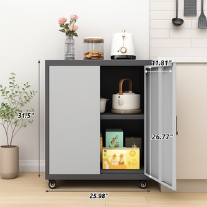 <span class=keywords><strong>Casier</strong></span> de rangement pour le personnel en acier inoxydable à double étage Classeurs mobiles Cabinet de rangement en acier pour bureau Vêtements pour salle de bain Cuisine - Product Image 4