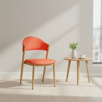 Chaise de salle à manger en tissu au design Wabi-Sabi moderne, chaise de loisirs verte pour appartement avec options de couleur pour la maison ou la restauration