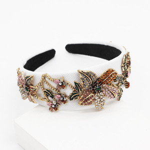 CLARMER INS Hair Accessories <strong>Ladies</strong> Hairband Baroque Luxury Flower Jewelled Crystal Embellished <strong>Headband</strong> for Women - Product Image 4