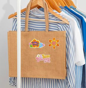 Patchs d'été brodés à la mode Orange jaune tournesol paix chapeau patchs fer broderie transfert de chaleur pour enfants sac de vêtements - Product Image 5