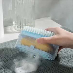 Multifunctional Eco-Friendly <b>Soap</b> Box Roller Brush <b>Soap</b> Dish <b>Holder</b> for Hotel Kitchen Use Non-slip Foam Bubbler Modern Design - Product Image 2