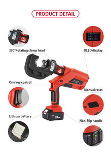 CE Certified EZ-400 Battery Powered Hydraulic <b>Crimping</b> Tool 120KN 16-400mm Hexagon <b>Crimping</b> 12 Dies Cordless Cable Lug Crimper E - Product Image 3