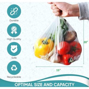 Bolsas de Polietileno para Productos, 15x20, HDPE, Bolsas de Basura Desechables, para Negocios y Compras - Product Image 3