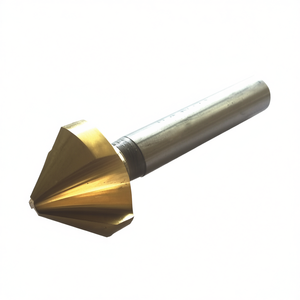Ttake 90 Degree Countersink Hss TiN Coated 3 Flutes Cylindrical Shank Din 335 C Drill <b>Bit</b> - Product Image 2