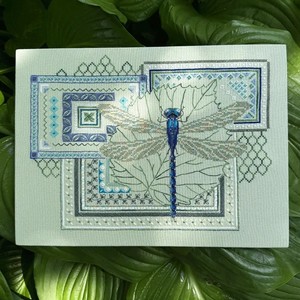 DIY Home Decor Crafts Nailed Needlework Arts Craft Dragonfly Geometric Cross Stitch Kit Embroidery Kits for Beginners Adults