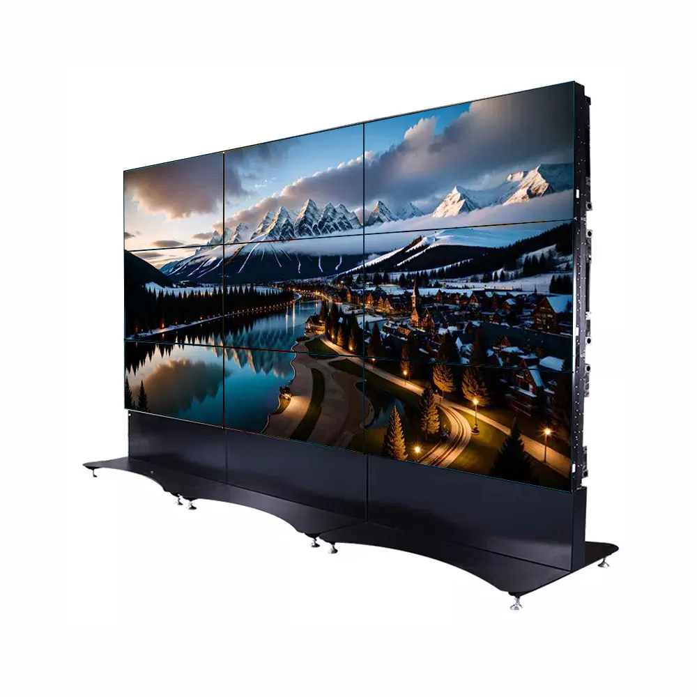 GPX fabrika fiyat 46 49 55 65 inç 4k yüksek parlak çok tv ekran 2x2 ultra dar çerçeve dokunmatik lcd video duvar