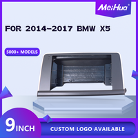 Meihua 9 pouces voiture pour lecteur DVD accessoire stéréo Radio panneau véhicule Fascia cadre Auto Dash Kits pour BMW X5 2014-2017 vente en gros