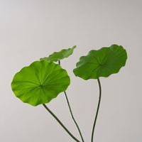 Tige de feuille de lotus artificielle CL43001 - 23 pouces, feuille de nénuphar artificielle réaliste, intérieurs zen asiatiques et arrangements floraux