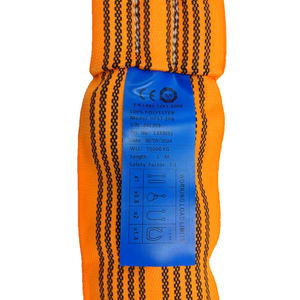Eslinga de elevación redonda sin fin de poliéster de alta tanacidad 10T 3M 6m con certificado CE/GS/TUV/ISO9001 - Product Image 3