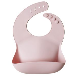 Bavoir pour bébé en silicone de qualité alimentaire imperméable avec logo personnalisé pour nourrissons et tout-petits Marque Inthetrend 29x19cm - Product Image 1