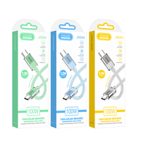 Direct usine et prix bas: 100W PD tressé Transparent Type-C à Type-C Date Câbles-Pour téléphones, ordinateurs portables, tablettes et plus encore et électronique