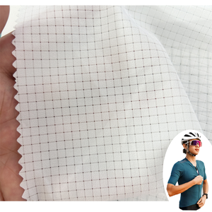 Kain Tenun Grid 4mm 100 GSM 75% Poliester Berkualitas Tinggi untuk Kaos Olahraga, <span class=keywords><strong>Jersey</strong></span> Sepak Bola - Product Image 1
