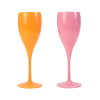 Verres à vin en plastique incassables incassables sans BPA gobelets 100% verres à vin à tige Tritan
